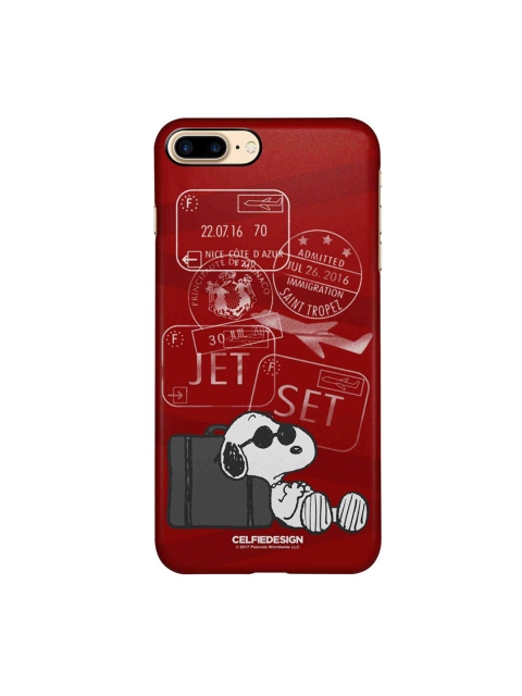 

CelfieDesign Red & White Graphic iPhone 8 Plus Slim Back Case