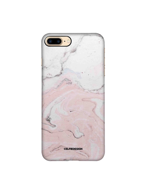 

CelfieDesign White & Pink Marble Rosa Verona iPhone 8 Plus Slim Back Case