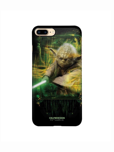 

CelfieDesign Black & Green Furious Yoda iPhone 8 Plus Slim Back Case