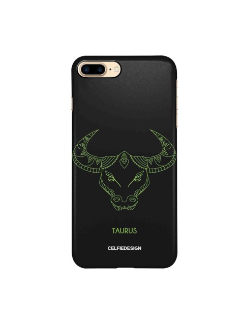 

CelfieDesign Black & Green Taurus iPhone 8 Plus Slim Back Case