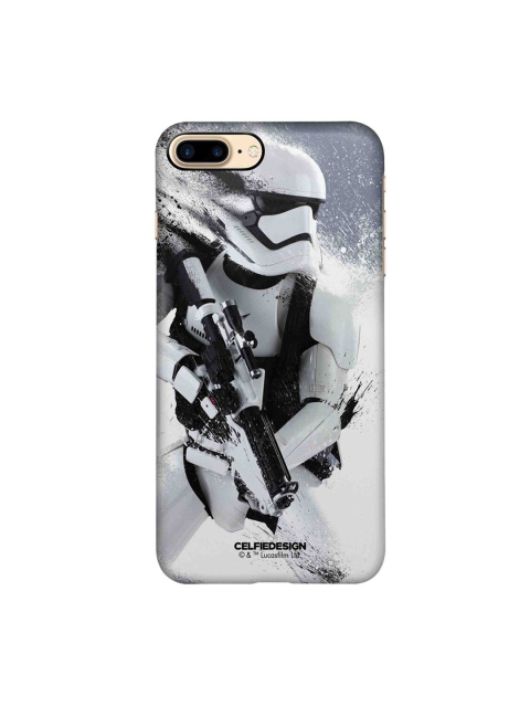

CelfieDesign White & Black Trooper Storm iPhone 8 Plus Slim Back Case