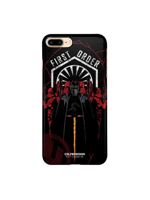 

CelfieDesign Black & Red Graphic Printing iPhone 8 Plus Slim Back Case