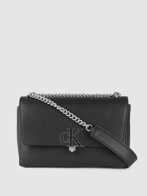

Calvin Klein Black Structured Sling Bag