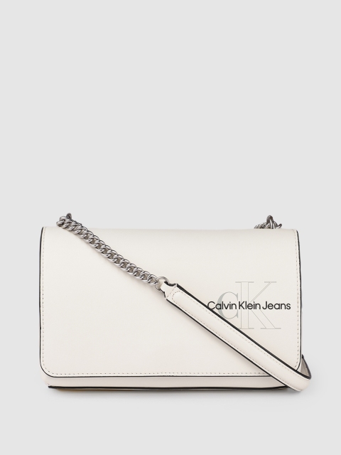 

Calvin Klein Women White Sling Bag