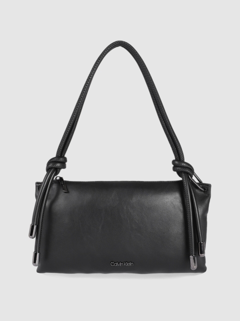 

Calvin Klein Black Solid Structured Shoulder Bag
