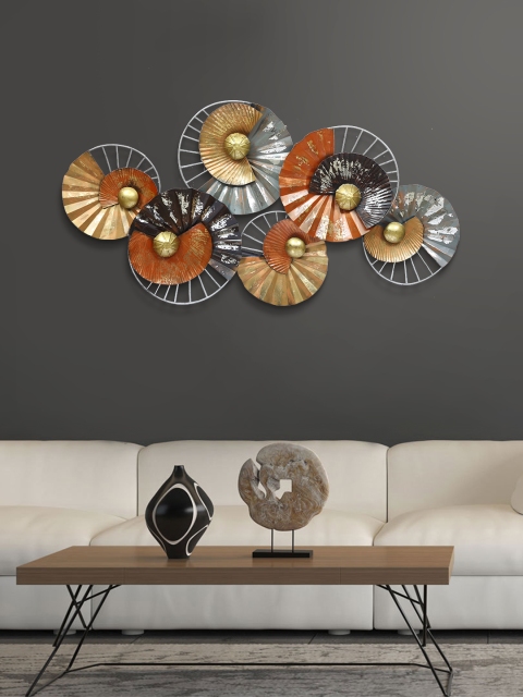 

Aapno Rajasthan Rose Gold-Toned & Brown Floral Contemporary Art Wall Decor