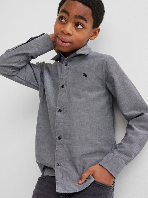 

H&M Boys Grey Casual Cotton Shirt