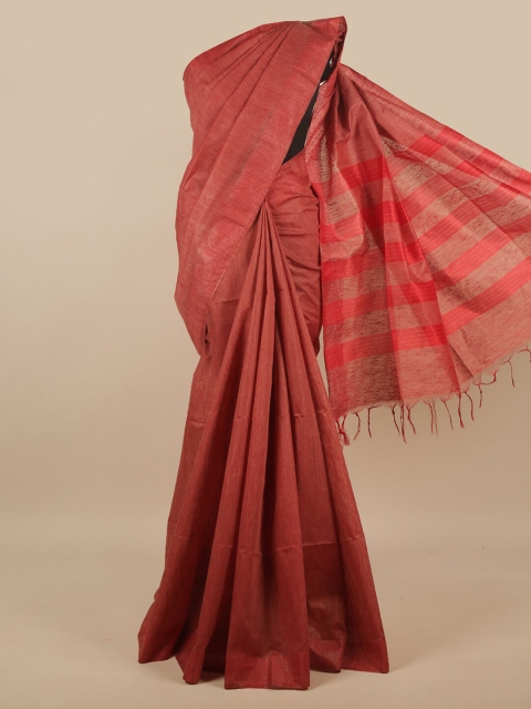 

Pothys Red Jute Silk Saree