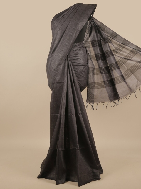 

Pothys Grey Woven Design Jute Silk Saree