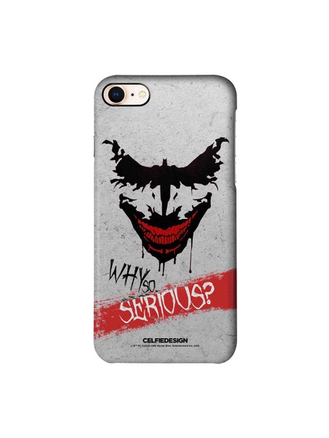 

CelfieDesign Grey & Black Seriously Crazy iPhone 8 Slim Back Case