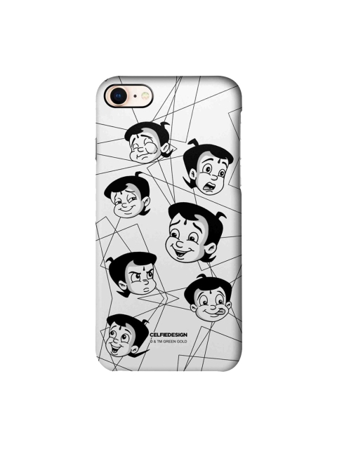 

CelfieDesign White & Black Moods Of Bheem iPhone 8 Slim Back Case