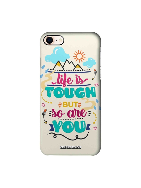 

CelfieDesign White & Blue Life Is Tough But So Are You iPhone 8 Slim Back Case