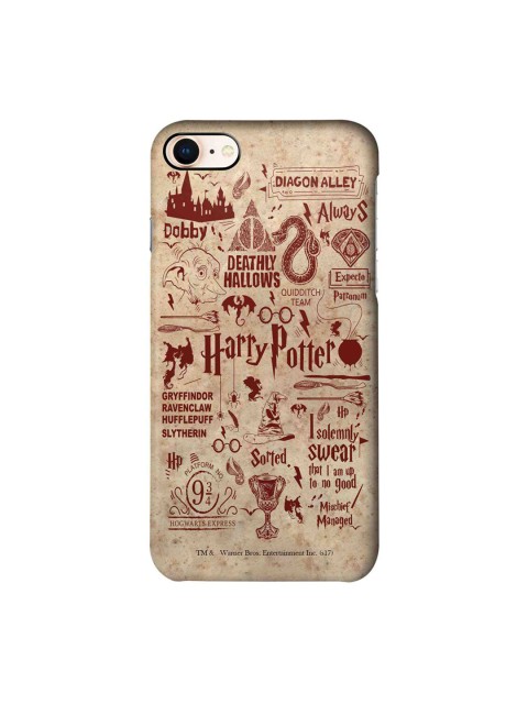 

CelfieDesign Beige & Red Harry Potter Infographic iPhone 8 Plus Slim Back Case