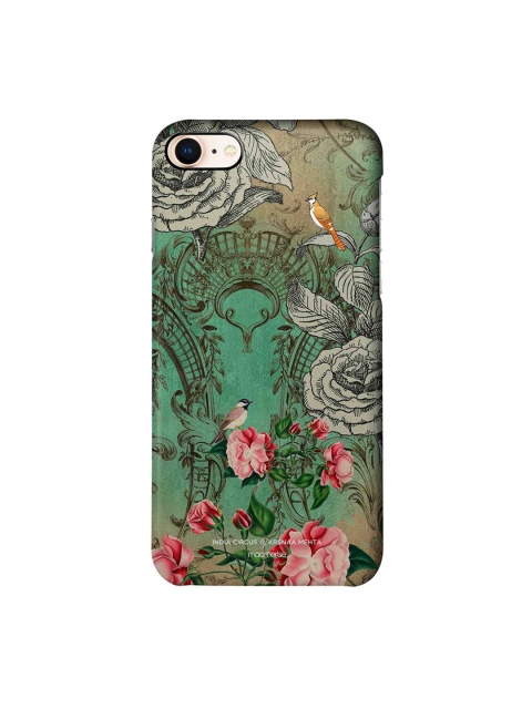 

CelfieDesign Green & Pink Printed Bird Gaze iPhone 8 Slim Back Case