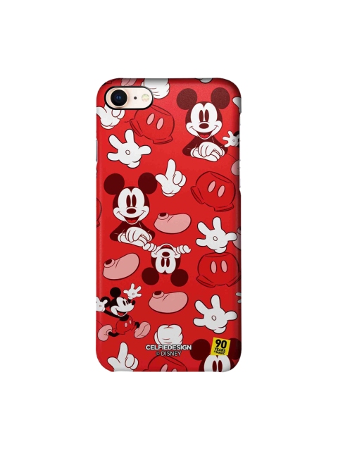 

CelfieDesign Red & White Mickey Classic Cartoon Characters Printed iPhone 8 Slim Back Case