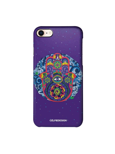 

CelfieDesign Purple & Red Humsa Mandala iPhone 8 Slim Back Case