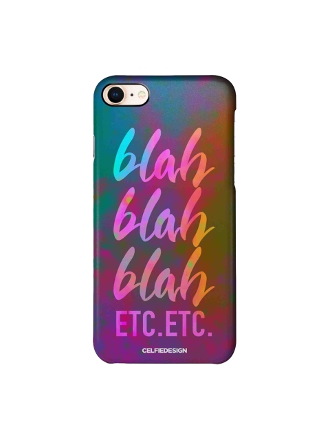 

CelfieDesign Multi-Coloured Blah Blah iPhone 8 Slim Back Case