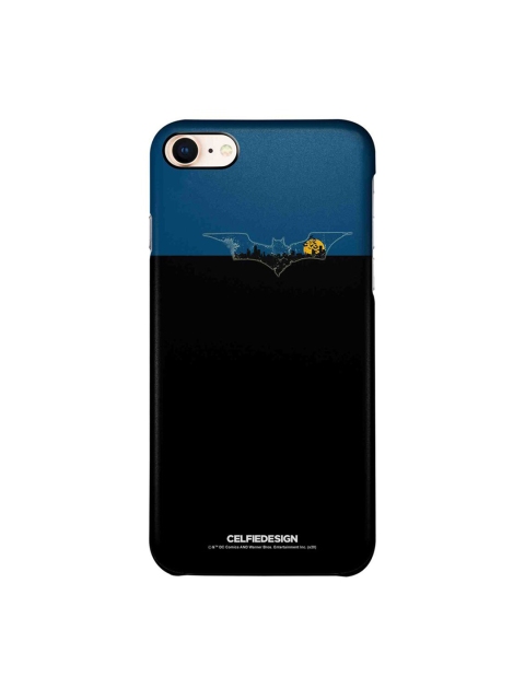 

CelfieDesign Black & Blue Batmans Gotham Superhero Printed iPhone 8 Slim Back Case