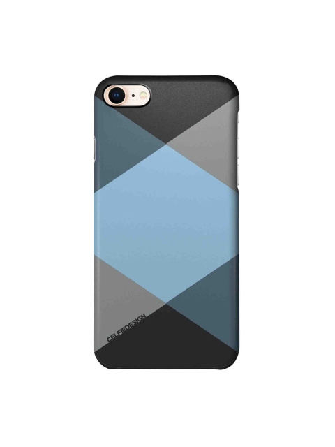 

CelfieDesign Blue & Black Criss Cross Geometric Printed iPhone 8 Slim Back Case