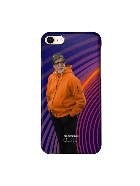 

CelfieDesign Navy Blue & Orange AB The Legend Graphic Printed iPhone 8 Slim Back Case