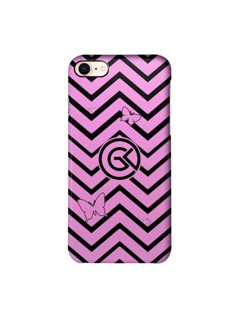 

CelfieDesign Pink & Black Waves iPhone 8 Slim Back Case