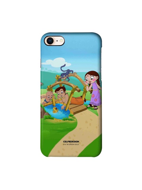 

CelfieDesign Blue & Green Chota Bheem And The Duck Graphic Printed iPhone 8 Slim Back Case