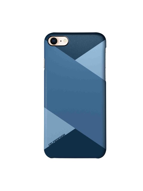 

CelfieDesign Blue Geometric Stripes Printed iPhone 8 Slim Back Case