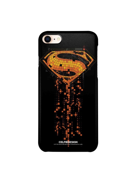

CelfieDesign Black & Orange Superman Mosaic Printed iPhone 8 Slim Back Case