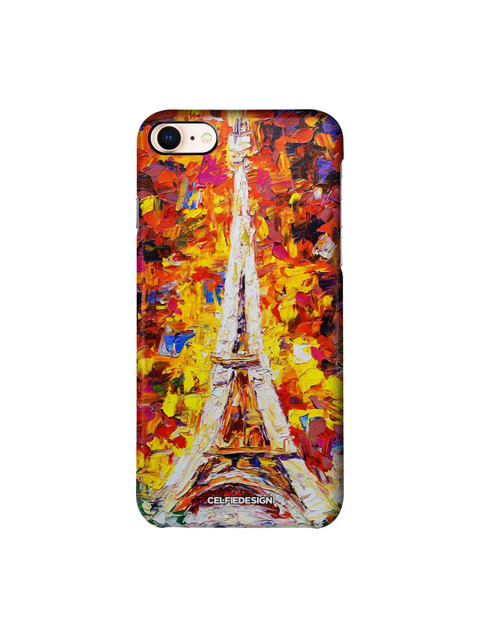 

CelfieDesign Yellow & Orange Artistic Eifel Printed iPhone 8 Back Case
