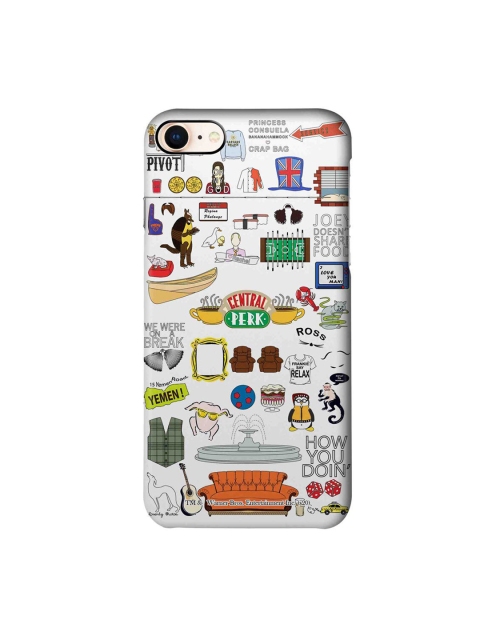 

CelfieDesign Multi-Coloured Friends Doodle iPhone 8 Slim Back Case