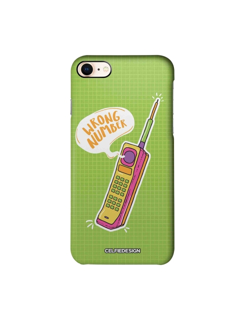 

CelfieDesign Green & Pink Handset iPhone 8 Slim Back Case
