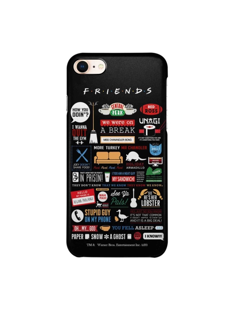 

CelfieDesign Black & Red Friends Infographic Printed iPhone 8 Slim Back Case