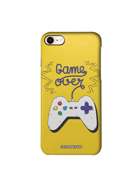 

CelfieDesign Yellow & White Game Over Graphic Printed Plastic iPhone 8 Slim Back Case