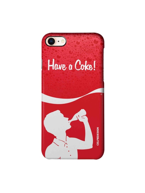 

CelfieDesign Red & White Printed iPhone 8 Slim Back Case