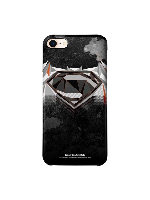 

CelfieDesign Black & Grey Men Of Steel iPhone 8 Slim Back Case