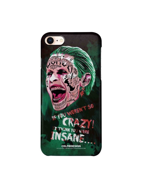 

CelfieDesign Black & Green Crazy Insane Joker Printed iPhone 8 Slim Back Case