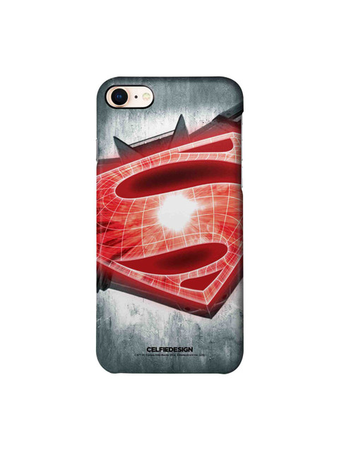 

CelfieDesign Grey & Red Printed iPhone 8 Slim Back Case