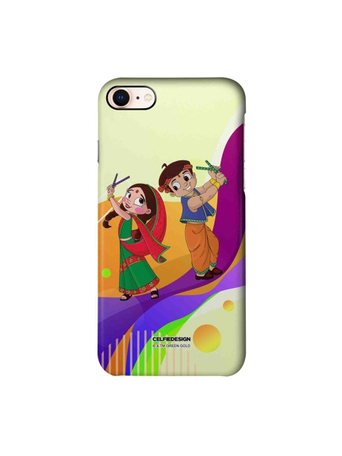 

CelfieDesign Multi-Coloured Dancing Bheem And Chutki Cartoon iPhone 8 Slim Back Case