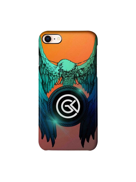 

CelfieDesign Sea Green & Orange Eagle Fierce Graphic Printed iPhone 8 Slim Back Case