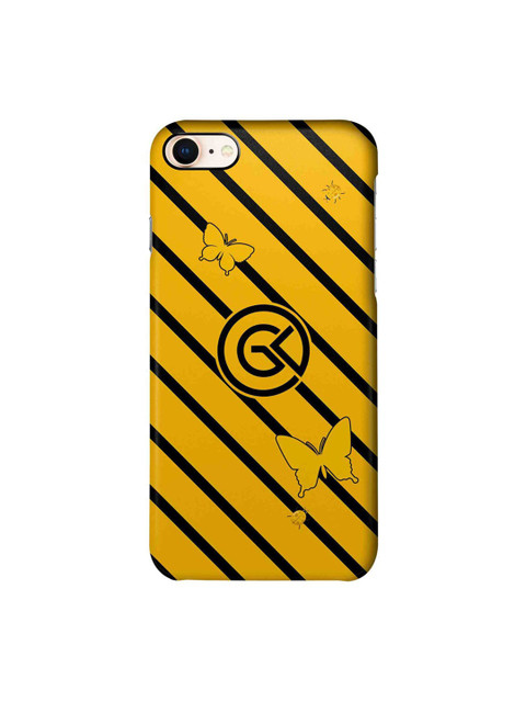 

CelfieDesign Yellow & Black Rain Geometric Stripes iPhone 8 Slim Back Case