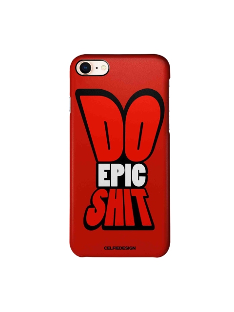 

CelfieDesign Red & Black Do Epic Shit iPhone 8 Slim Back Case