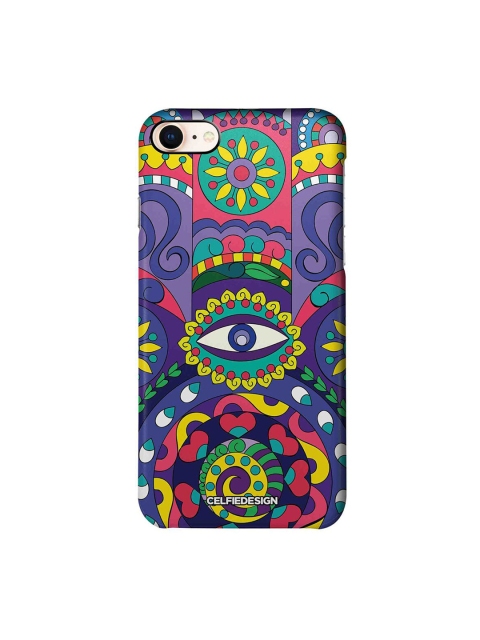 

CelfieDesign Purple & Pink Humsa iPhone 8 Slim Back Case
