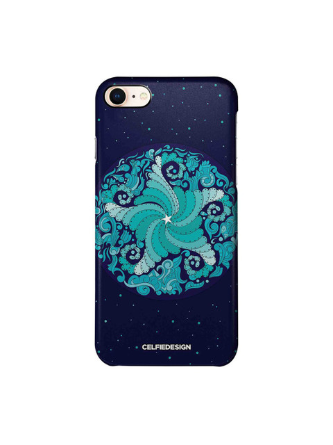 

CelfieDesign Navy Blue & Teal Starfish Mandala iPhone 8 Slim Back Case