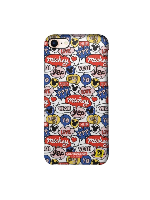 

CelfieDesign White & Blue Mickey Doodle iPhone 8 Slim Back Case