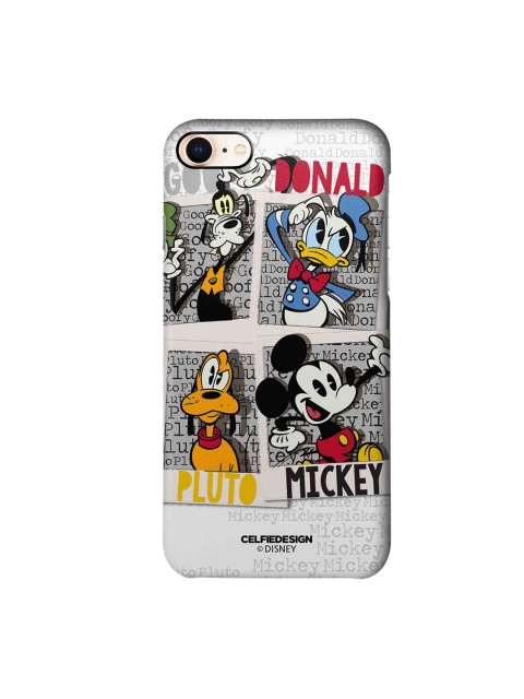 

CelfieDesign Multi-Coloured Disney Dudes Cartoon Characters Print iPhone 8 Slim Back Case