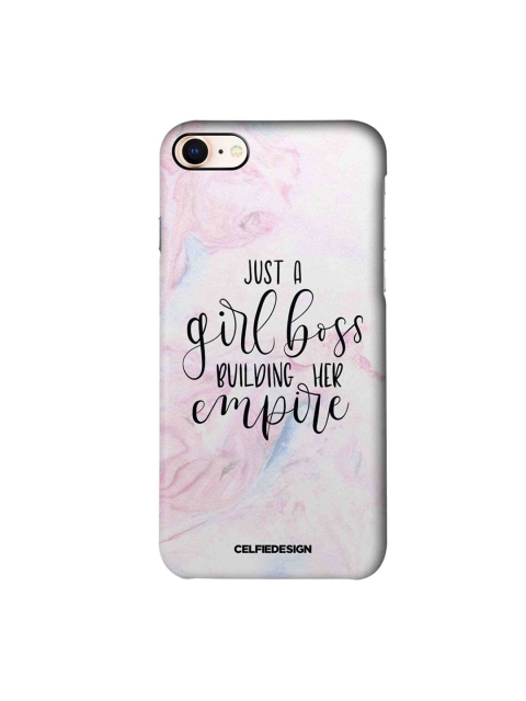 

CelfieDesign Pink & Black Girl Boss Printed iPhone 8 Slim Back Case
