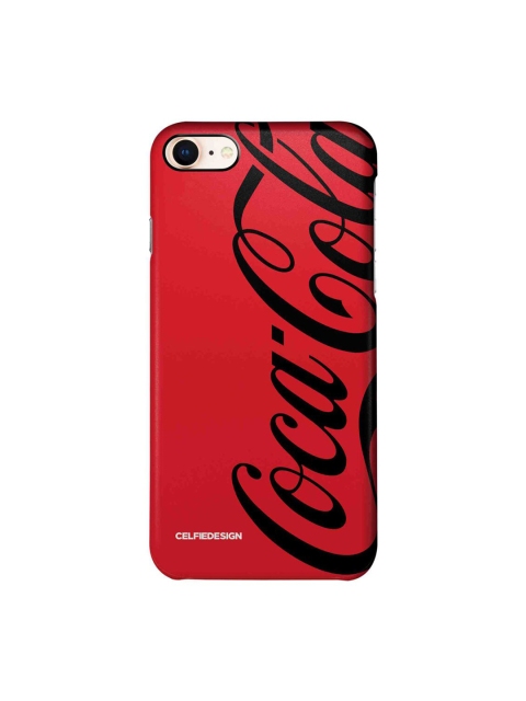 

CelfieDesign Red & Black Coca-Cola Typography Printed iPhone 8 Slim Back Case