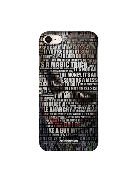 

CelfieDesign Black & Grey Joker Quotes Printed iPhone 8 Slim Back Case