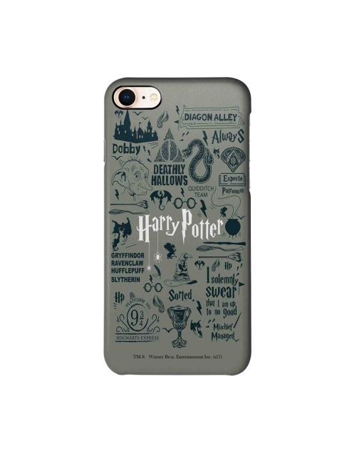 

CelfieDesign Grey & White Harry Potter Infographic iPhone 8 Slim Back Case