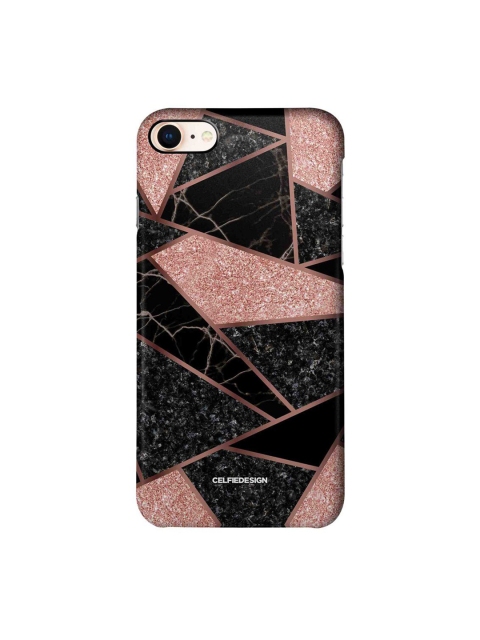 

CelfieDesign Black & Pink Marble New York Printed iPhone 8 Slim Back Case